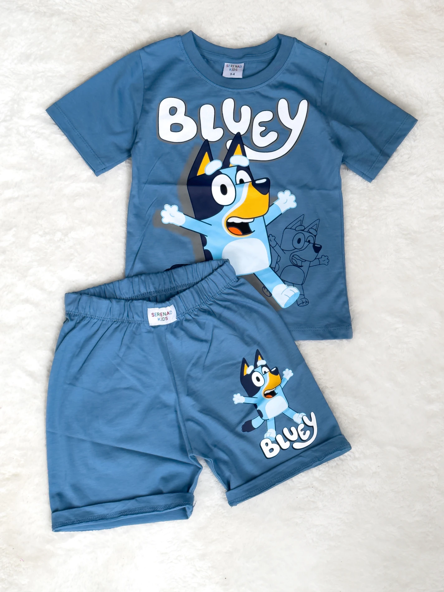 Çocuk Takım Bluey Baskılı 3/10 Yaş Arası 